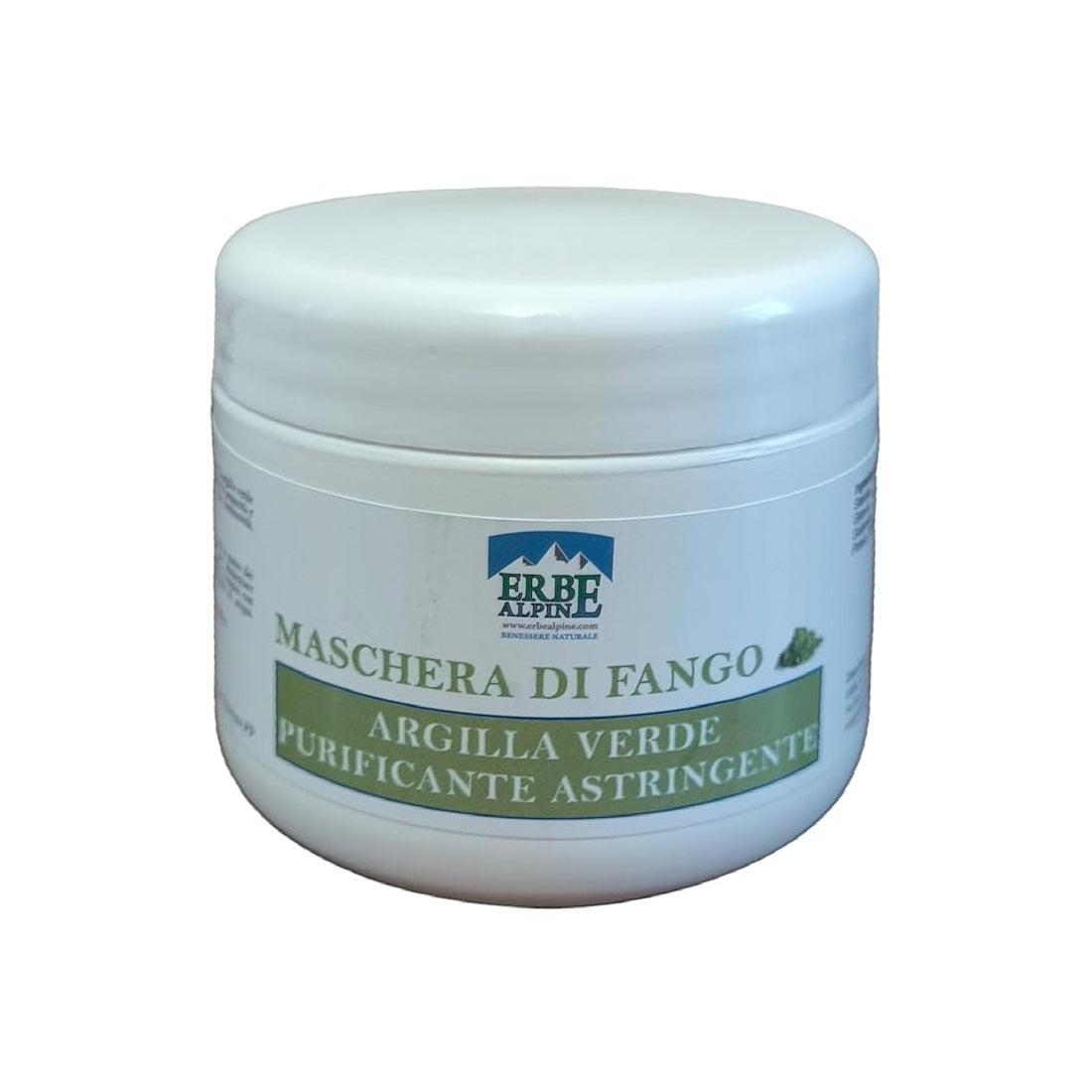 Maschera di fango argilla verde purificante