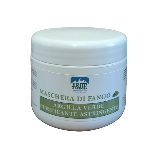 Maschera di fango argilla verde purificante